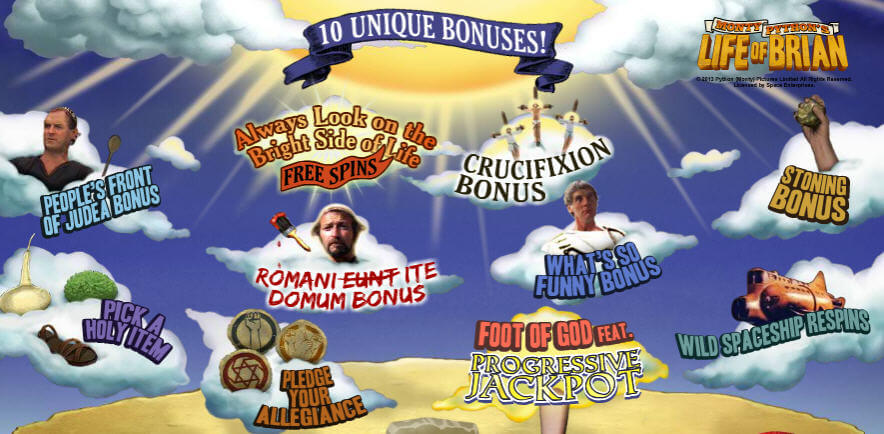 life of brian slot bonuses