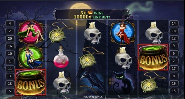halloween fortune slot bonus round