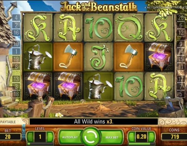 Jack and the Beanstalk Slot Game Bonus