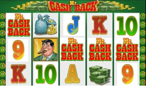 scatter symbol of Mr. Cashback slot game
