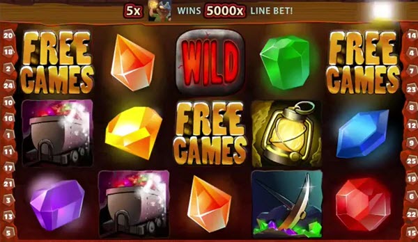 free spins of hot gems slot