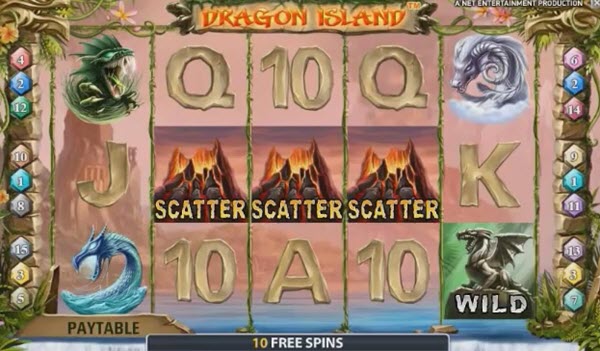 scatter symbol of dragon island slot game
