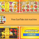 symbols and bonus games of suntide slot machine