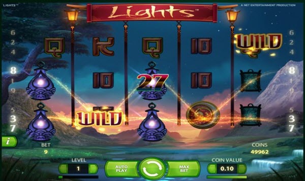 wild symbol of lights slot game