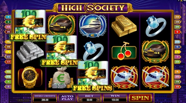 scatter symbol of high society slot game