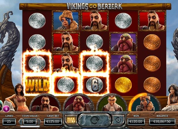 wild symbol of Vikings Go Berzerk slot game