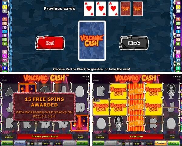 Volcanic cash slot game