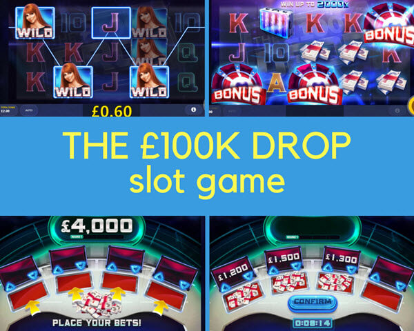 THE £100K DROP feature of THE £100K DROP