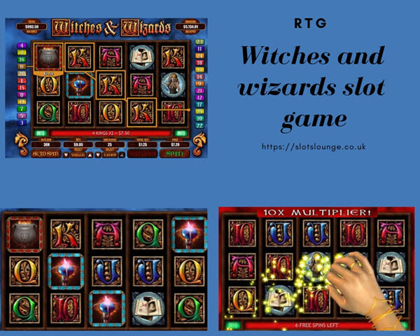 Witches and wizards slot game-features