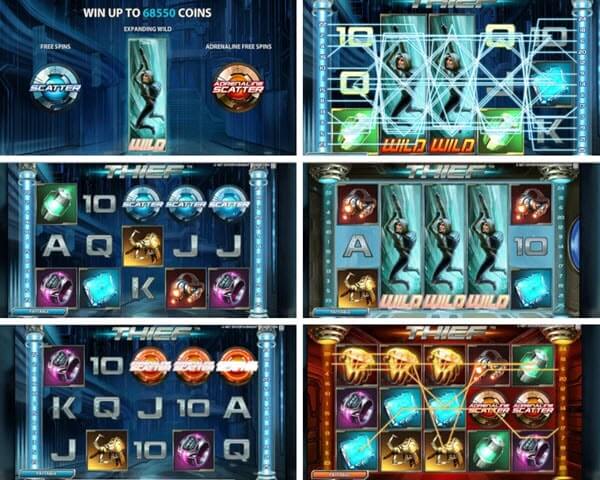 symbols and features of the thief slot