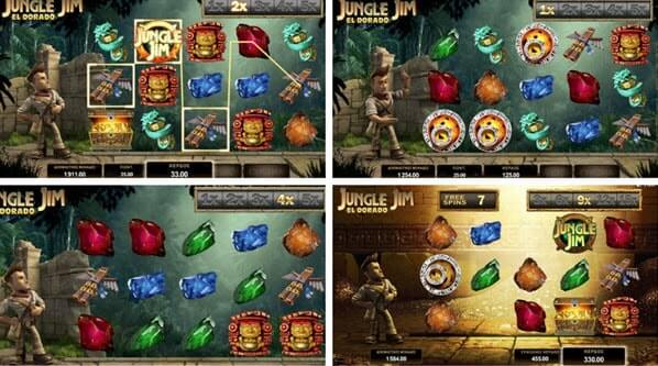 Bonus Rounds of Jungle Jim El Dorado slot game