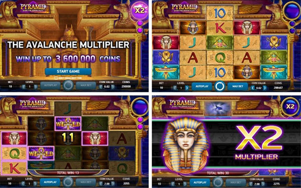 Features of Pyramid quest for immortality video slot